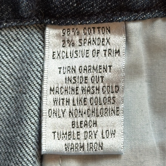 Talbots Preppy Grosgrain Waist Blue Denim Skirt Thick Cotton Stretch Pockets 16 - Picture 11 of 11